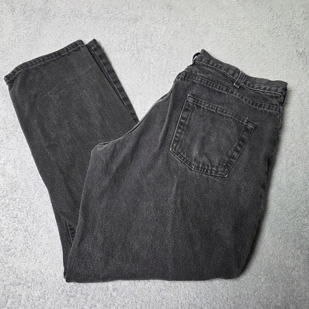 Backroad Blues Mens 38x32 Jeans Washed Black Relaxed Straight Made in USA 6050